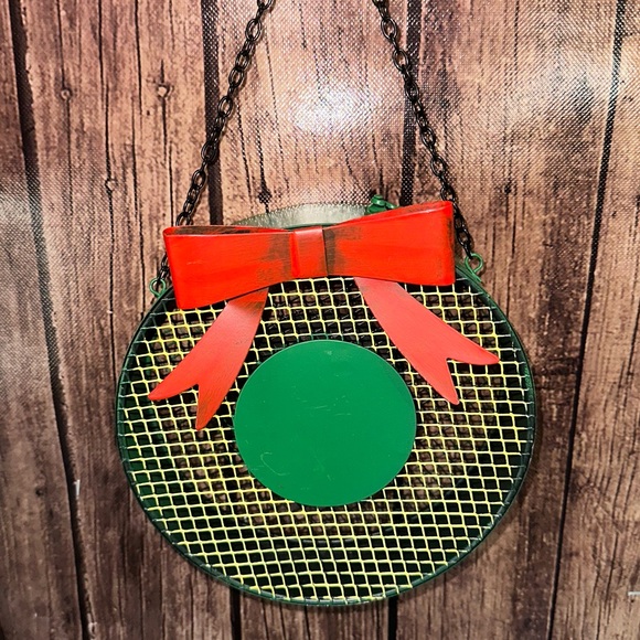 Metal Christmas Wreath Hanging Basket 7”- NWT - Picture 4 of 5